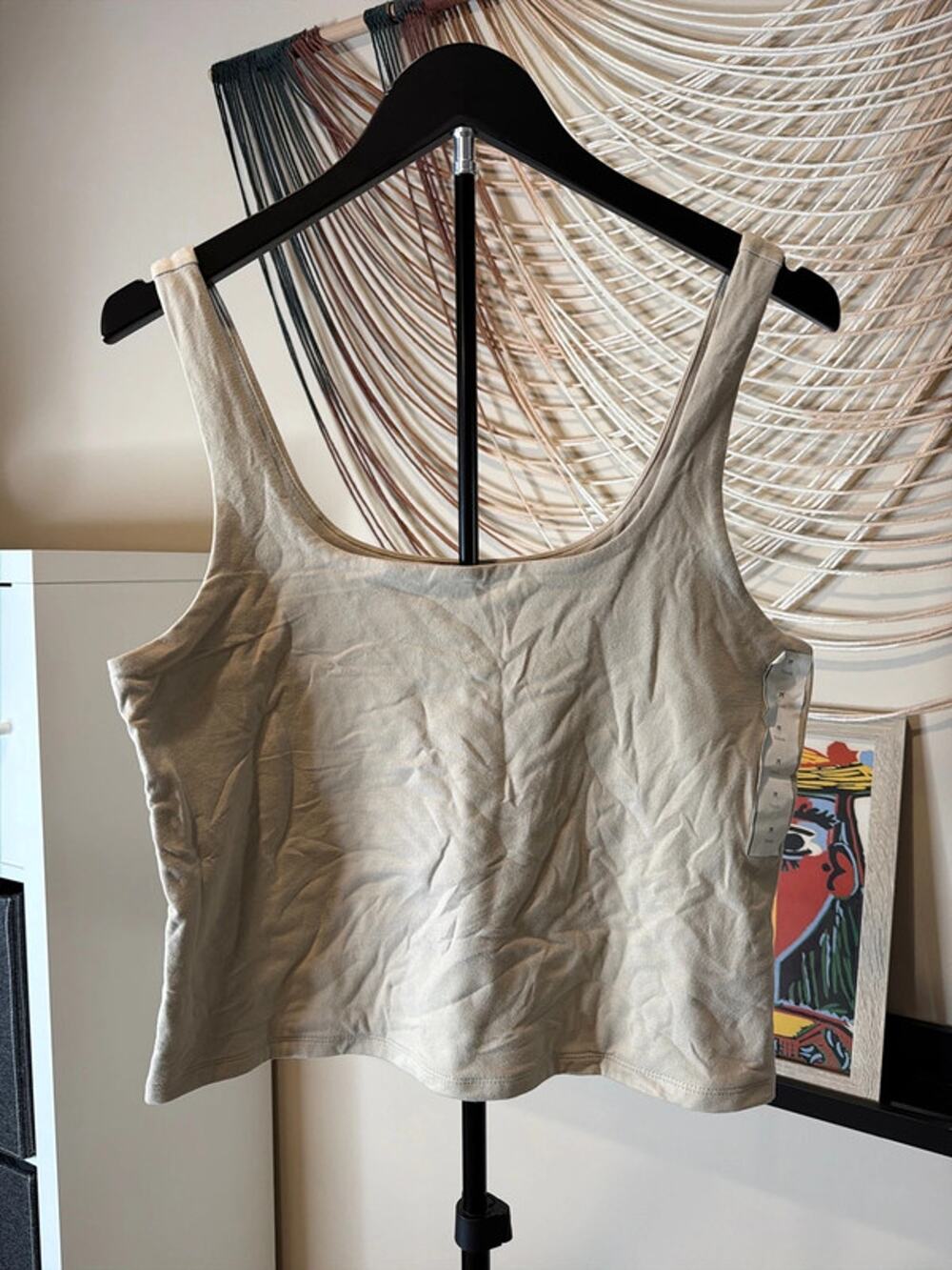 A new day double lined square neck tank NWT M 3102